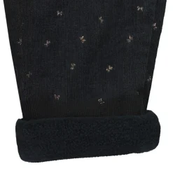 Pantalon en velours milleraies imprimé papillon pour bébé fille