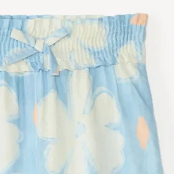 Pantalon fluide et large imprimé fleuri pour fille