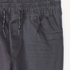 Pantalon jogger en twill uni pour garçon