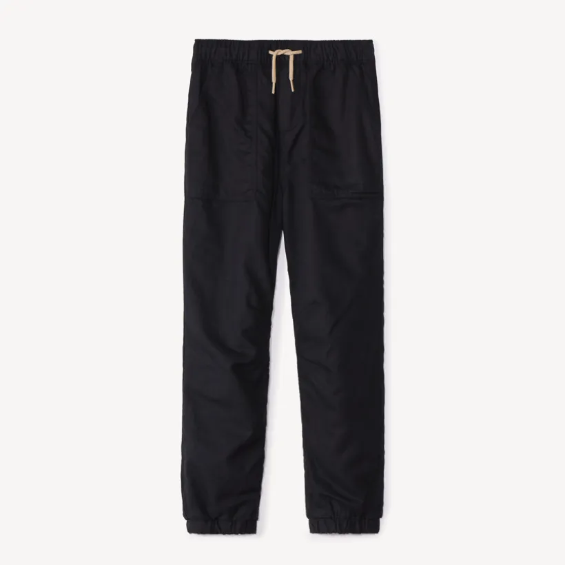 Pantalon jogger uni et doublé jersey pour garçon