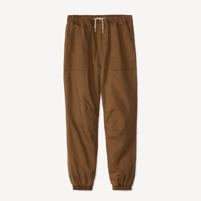 Pantalon jogger uni et doublé jersey pour garçon