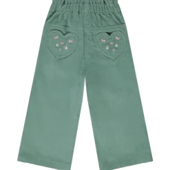 Pantalon large en velours côtelé avec poches fantaisie pour bébé fille