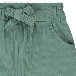 Pantalon large en velours côtelé avec poches fantaisie pour bébé fille