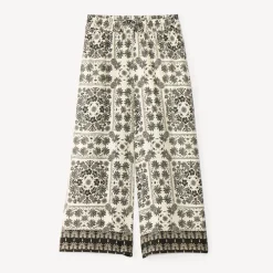 Pantalon largue fluide imprimé fantaisie pour fille
