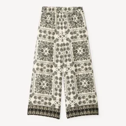 Pantalon largue fluide imprimé fantaisie pour fille