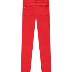 Pantalon milano uni avec empiècements aux genoux pour fille