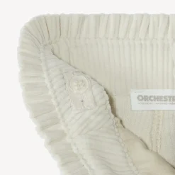 Pantalon palazzo en velours côtelé et ceinturé pour fille