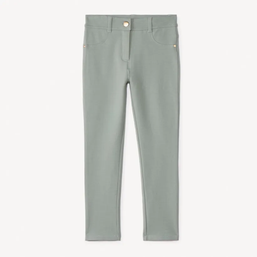 Pantalon skinny en molleton uni pour fille
