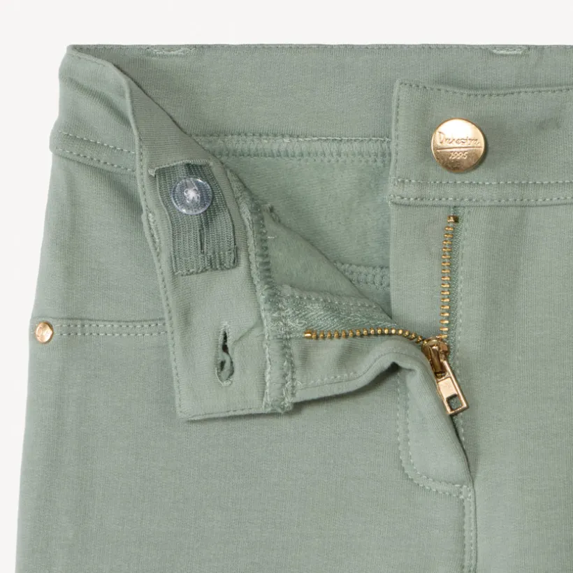 Pantalon skinny en molleton uni pour fille