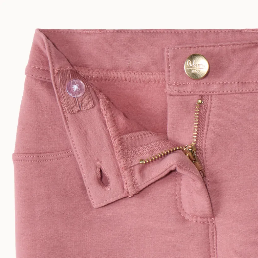 Pantalon skinny en molleton uni pour fille