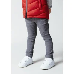 Pantalon slim en twill effet crinkle pour garçon