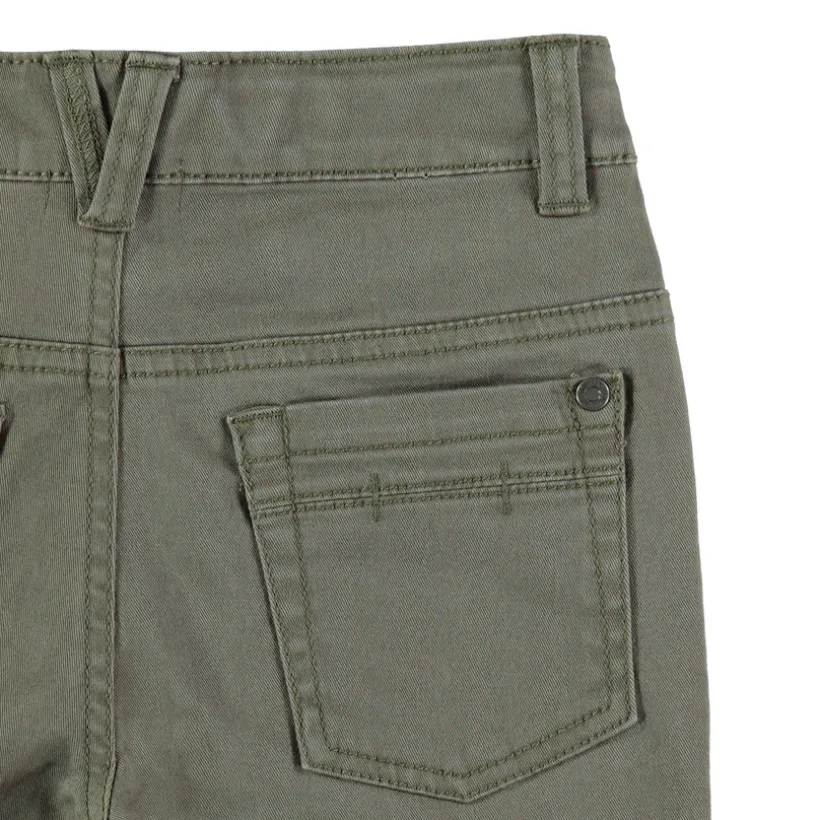 Pantalon slim en twill effet crinkle pour garçon