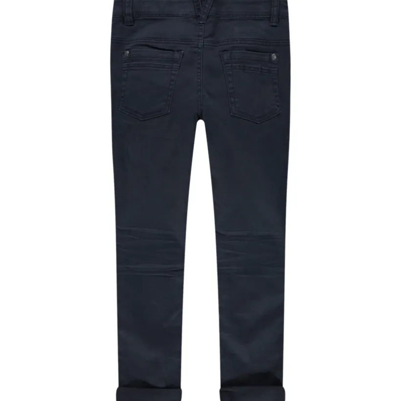 Pantalon slim en twill effet crinkle pour garçon