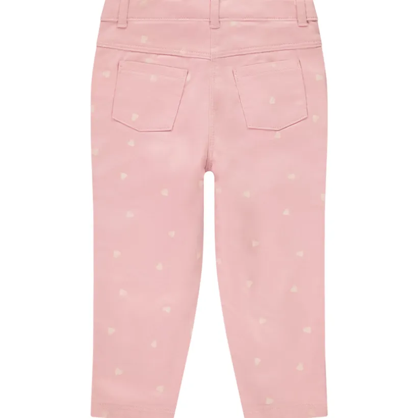 Pantalon slim imprimé et doublé jersey pour bébé fille