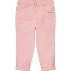 Pantalon slim imprimé et doublé jersey pour bébé fille