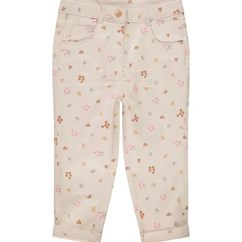 Pantalon slim imprimé et doublé jersey pour bébé fille