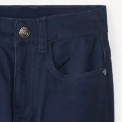 Pantalon slim uni effet crinkle pour garçon