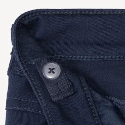 Pantalon slim uni effet crinkle pour garçon