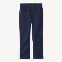Pantalon slim uni effet crinkle pour garçon