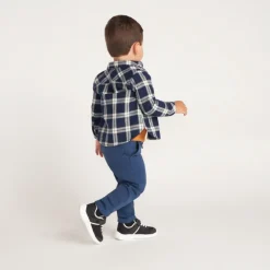 Pantalon uni en toile pour bébé garçon