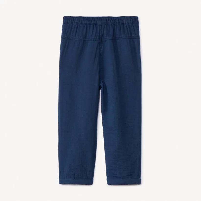Pantalon uni en toile pour bébé garçon