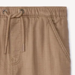 Pantalon uni en toile pour bébé garçon