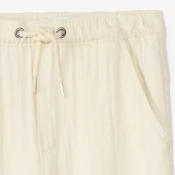 Pantalon uni en toile pour bébé garçon