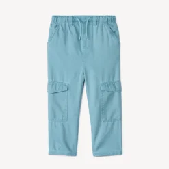 Pantalon uni à poches cargo pour bébé garçon