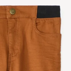 Pantalon uni à taille élastiquée pour garçon