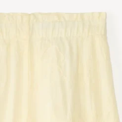 Pantalon évasé en voile brodé à fleurs pour fille