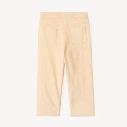 Pantalon velours doublé et imprimé cœur pour bébé fille