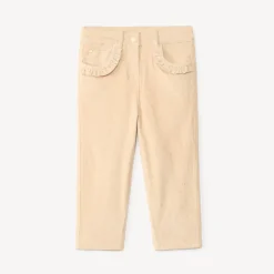 Pantalon velours doublé et imprimé cœur pour bébé fille