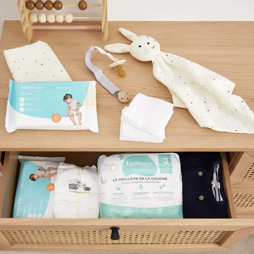 Paquet de 40 lingettes bébé hypoallergéniques