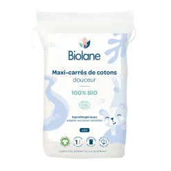 Paquet de 60 Maxi-carrés de coton 100% bio