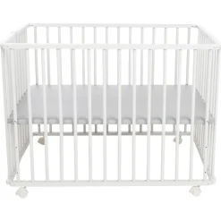Parc pliable en bois Pocket blanc