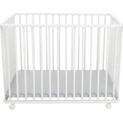 Parc pliable en bois Pocket blanc