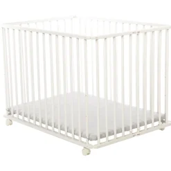 Parc pliable en bois Pocket blanc