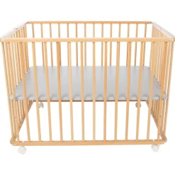 Parc pliant en bois Pocket vernis