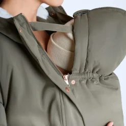 Parka de grossesse évolutive doublée sherpa