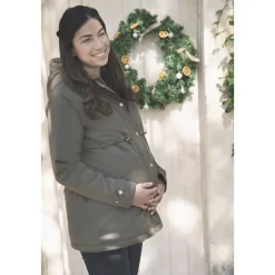 Parka de grossesse évolutive doublée sherpa