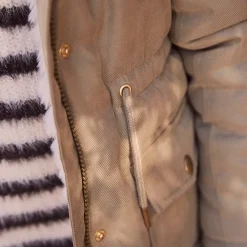 Parka déperlante à capuche effet fourrure pour fille