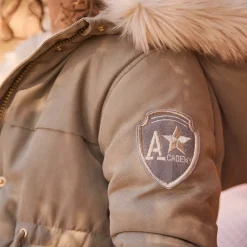 Parka déperlante à capuche effet fourrure pour fille