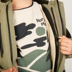 Parka 2 en 1 avec gilet en sherpa pour garçon