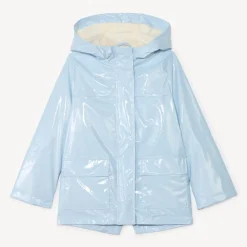 Parka gomme à capuche iridescente pour fille