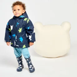 Parka gomme à couleur changeante imprimé dinos pour bébé garçon