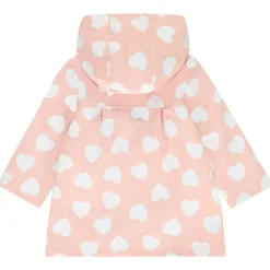 Parka gomme à couleurs changeantes imprimé cœurs pour bébé fille