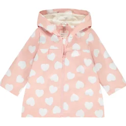Parka gomme à couleurs changeantes imprimé cœurs pour bébé fille