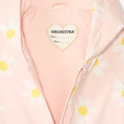 Parka gomme doublée en jersey imprimé marguerites pour bébé fille