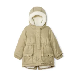 Parka Grand Froid à capuche doublée sherpa pour bébé fille