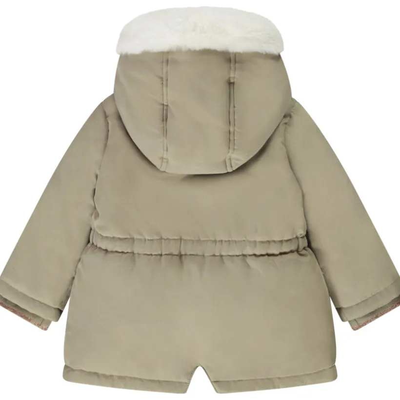 Parka Grand Froid 2 en 1 doublée fausse fourrure pour bébé fille